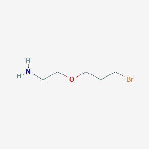 molecular formula C5H12BrNO B15312497 2-(3-Bromopropoxy)ethan-1-amine 