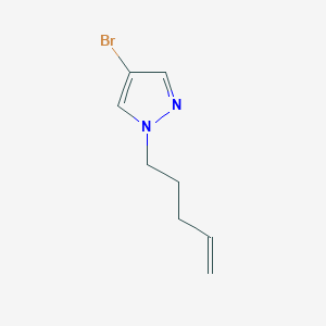 molecular formula C8H11BrN2 B1531250 4-bromo-1-(pent-4-en-1-yl)-1H-pyrazole CAS No. 1339728-85-6