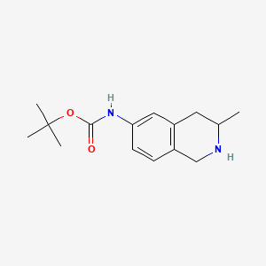 tert-butyl N-(3-methyl-1,2,3,4-tetrahydroisoquinolin-6-yl)carbamate