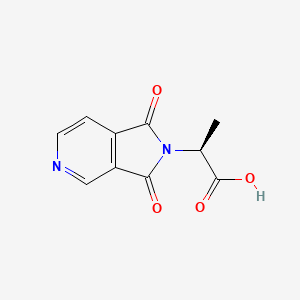 molecular formula C10H8N2O4 B1531251 (2S)-2-(1,3-dioxo-1,3-dihydro-2H-pyrrolo[3,4-c]pyridin-2-yl)propanoic acid CAS No. 1212191-11-1