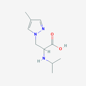 2-(Isopropylamino)-3-(4-methyl-1h-pyrazol-1-yl)propanoic acid