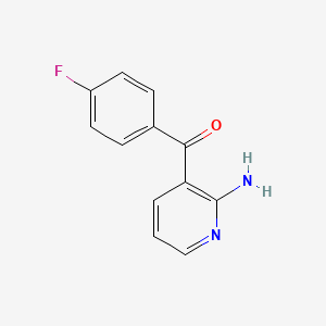 molecular formula C12H9FN2O B1531256 3-(4-Fluorobenzoyl)pyridin-2-amine CAS No. 869558-51-0