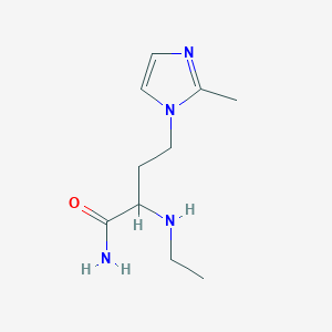 2-(Ethylamino)-4-(2-methyl-1h-imidazol-1-yl)butanamide