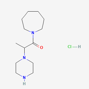 1-(Azepan-1-yl)-2-(piperazin-1-yl)propan-1-onehydrochloride