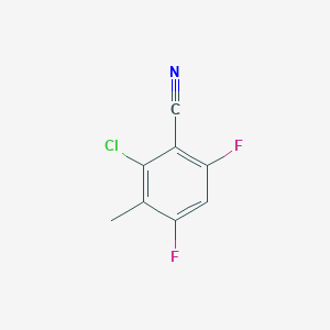 2-Chloro-4,6-difluoro-3-methylbenzonitrile