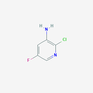 molecular formula C5H4ClFN2 B1531264 2-Chloro-5-fluoropyridin-3-amine CAS No. 884495-37-8