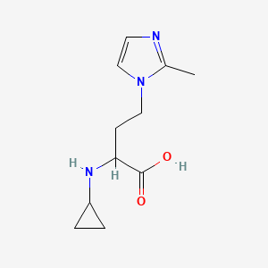 2-(Cyclopropylamino)-4-(2-methyl-1h-imidazol-1-yl)butanoic acid