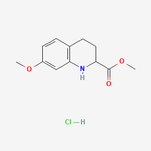 Methyl7-methoxy-1,2,3,4-tetrahydroquinoline-2-carboxylatehydrochloride