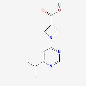 molecular formula C11H15N3O2 B1531269 1-[6-(Propan-2-yl)pyrimidin-4-yl]azetidine-3-carboxylic acid CAS No. 1343915-21-8