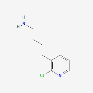 molecular formula C9H13ClN2 B15312693 4-(2-Chloropyridin-3-yl)butan-1-amine 