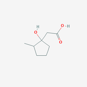 2-(1-Hydroxy-2-methylcyclopentyl)acetic acid