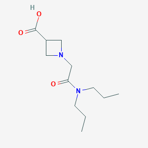 molecular formula C12H22N2O3 B1531270 1-[(Dipropylcarbamoyl)methyl]azetidine-3-carboxylic acid CAS No. 1408104-16-4