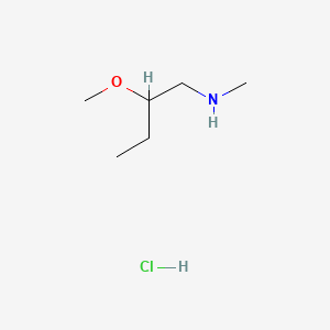 molecular formula C6H16ClNO B15312704 (2-Methoxybutyl)(methyl)aminehydrochloride 