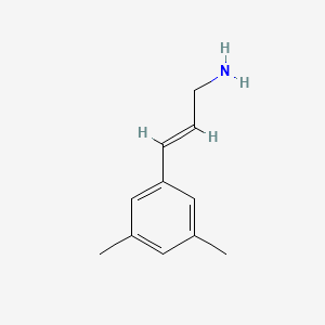 molecular formula C11H15N B15312728 (E)-3-(3,5-dimethylphenyl)prop-2-en-1-amine 