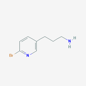 molecular formula C8H11BrN2 B15312756 3-(6-Bromopyridin-3-YL)propan-1-amine 