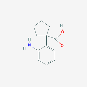 molecular formula C12H15NO2 B1531276 1-(2-Aminophenyl)cyclopentanecarboxylic acid CAS No. 1017791-55-7