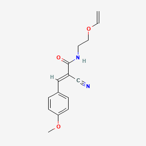 2-Cyano-3-(4-methoxyphenyl)-N-[2-(vinyloxy)ethyl]acrylamide