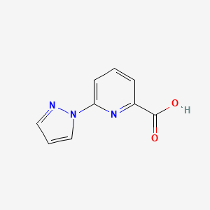 molecular formula C9H7N3O2 B1531277 6-(1H-pyrazol-1-yl)pyridine-2-carboxylic acid CAS No. 852227-98-6