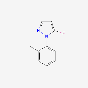 molecular formula C10H9FN2 B1531285 5-氟-1-(2-甲基苯基)-1H-吡唑 CAS No. 2031269-15-3
