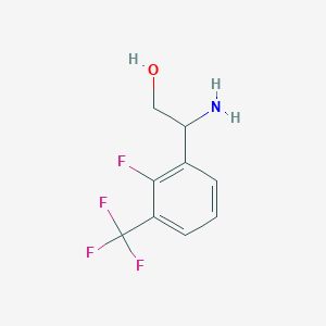 2-Amino-2-(2-fluoro-3-(trifluoromethyl)phenyl)ethan-1-ol