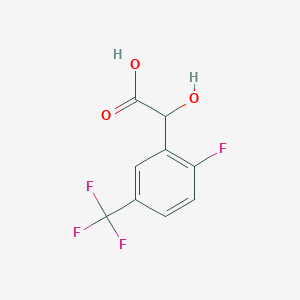 molecular formula C9H6F4O3 B15312853 2-Fluoro-5-(trifluoromethyl)mandelic acid 