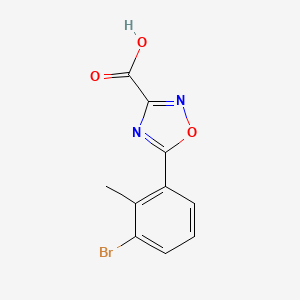 5-(3-Bromo-2-methylphenyl)-1,2,4-oxadiazole-3-carboxylic acid