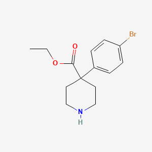 Ethyl 4-(4-bromophenyl)piperidine-4-carboxylate