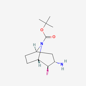 rac-tert-butyl(1R,2S,3R,5S)-3-amino-2-fluoro-8-azabicyclo[3.2.1]octane-8-carboxylate