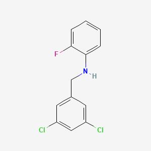 molecular formula C13H10Cl2FN B1531289 N-(3,5-二氯苄基)-2-氟苯胺 CAS No. 1040686-12-1