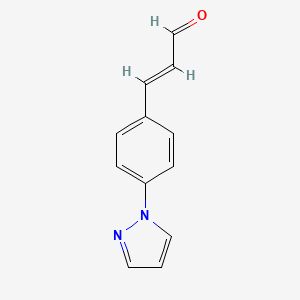 (2E)-3-[4-(1H-Pyrazol-1-yl)phenyl]-2-propenal