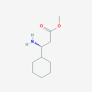 molecular formula C10H19NO2 B15312935 Methyl (R)-3-amino-3-cyclohexylpropanoate 