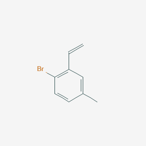 molecular formula C9H9Br B15312964 1-Bromo-2-ethenyl-4-methylbenzene 