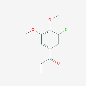 molecular formula C11H11ClO3 B15312979 1-(3-Chloro-4,5-dimethoxyphenyl)prop-2-en-1-one 