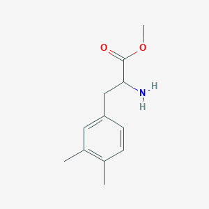 molecular formula C12H17NO2 B15312987 Methyl 2-amino-3-(3,4-dimethylphenyl)propanoate 