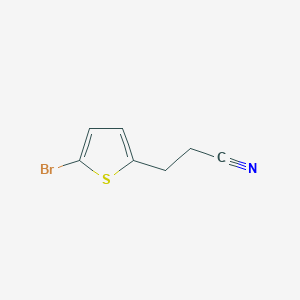 molecular formula C7H6BrNS B15312989 3-(5-Bromothiophen-2-yl)propanenitrile 