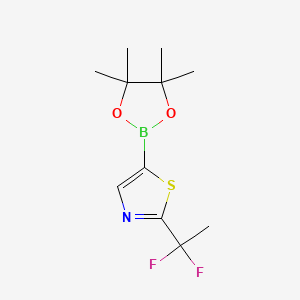 2-(1,1-Difluoroethyl)-5-(4,4,5,5-tetramethyl-1,3,2-dioxaborolan-2-yl)thiazole