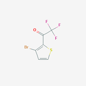 molecular formula C6H2BrF3OS B15313012 1-(3-Bromo-thiophen-2-yl)-2,2,2-trifluoroethanone 