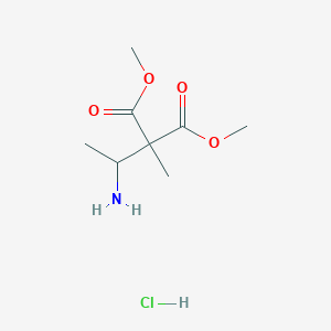 1,3-Dimethyl2-(1-aminoethyl)-2-methylpropanedioatehydrochloride