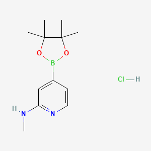 2-(Methylamino)pyridine-4-boronic acid pinacol ester hcl