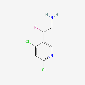 2-(4,6-Dichloropyridin-3-yl)-2-fluoroethanamine