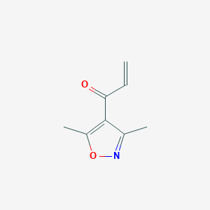 molecular formula C8H9NO2 B15313089 1-(Dimethyl-1,2-oxazol-4-yl)prop-2-en-1-one 