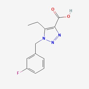 5-ethyl-1-(3-fluorobenzyl)-1H-1,2,3-triazole-4-carboxylic acid