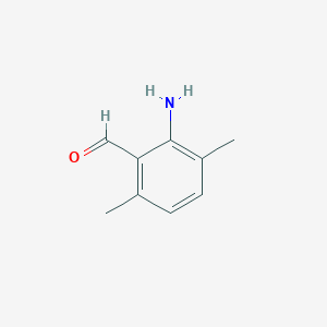 molecular formula C9H11NO B15313100 2-Amino-3,6-dimethylbenzaldehyde 