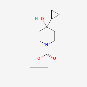 molecular formula C13H23NO3 B15313107 Tert-butyl 4-cyclopropyl-4-hydroxypiperidine-1-carboxylate 