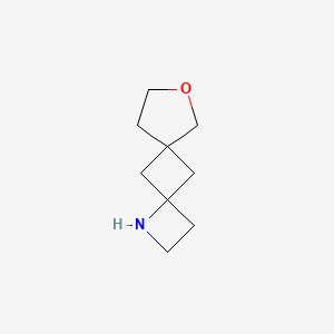 molecular formula C9H15NO B15313109 8-Oxa-1-azadispiro[3.1.4^{6}.1^{4}]undecane 