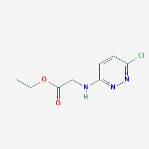 molecular formula C8H10ClN3O2 B15313148 Ethyl (6-chloropyridazin-3-yl)glycinate CAS No. 112581-76-7