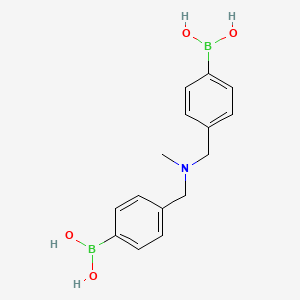 molecular formula C15H19B2NO4 B1531315 (((Methylazanediyl)bis(methylene))bis(4,1-phenylene))diboronic acid CAS No. 1704074-22-5