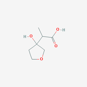 2-(3-Hydroxytetrahydrofuran-3-yl)propanoic acid