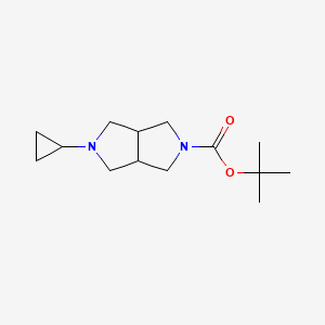molecular formula C14H24N2O2 B1531318 tert-butyl 5-cyclopropylhexahydropyrrolo[3,4-c]pyrrole-2(1H)-carboxylate CAS No. 1936709-23-7