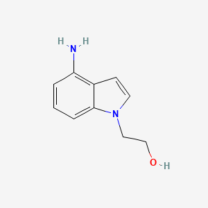 molecular formula C10H12N2O B15313187 2-(4-Amino-1H-indol-1-yl)ethan-1-ol CAS No. 1253225-86-3